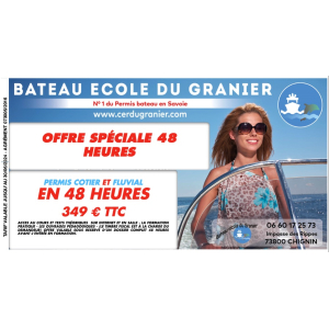 Permis bateau côtièr et fluvial OFFRE SPÉCIALE 48 HEURES 